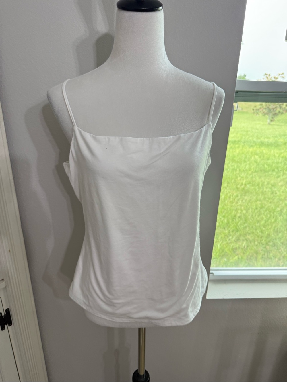 Banana Republic White Spaghetti Strap Tank